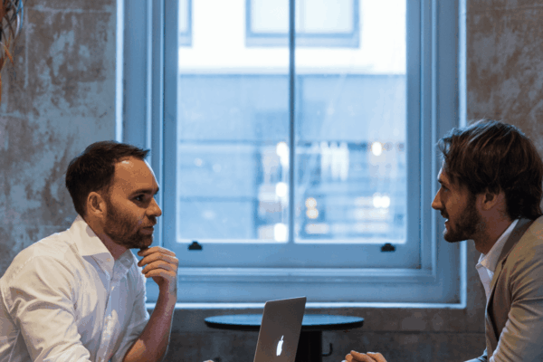 SEO agency Australia - Businessmen talking about marketing
