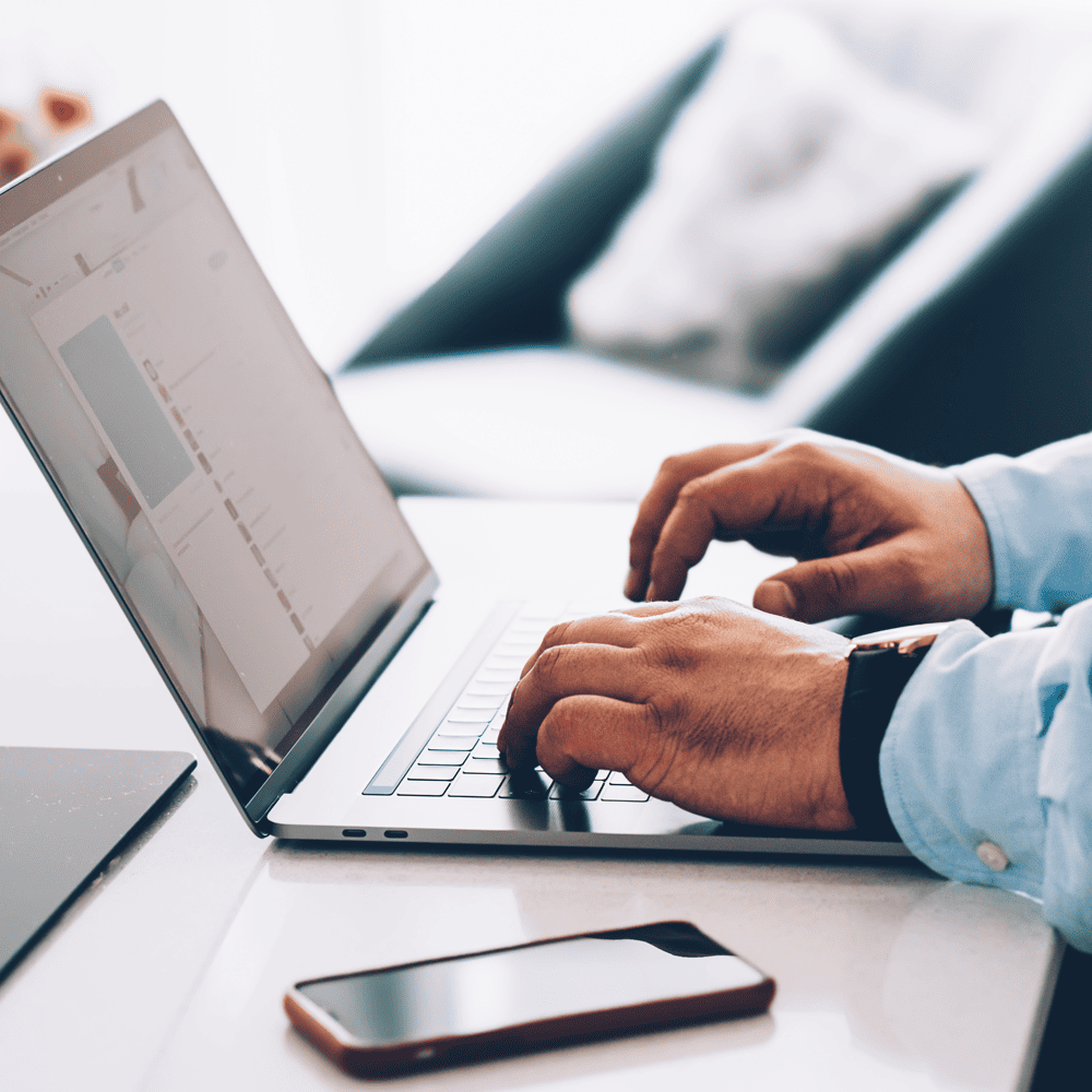 SEO for Small Business - Man browsing on his laptop