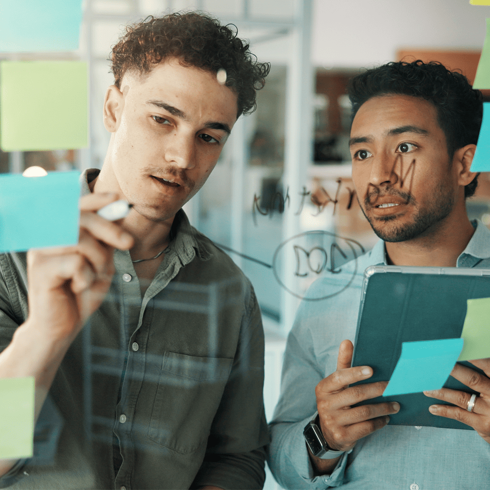 SEO and AI Search - Coworkers planning changes to marketing strategy